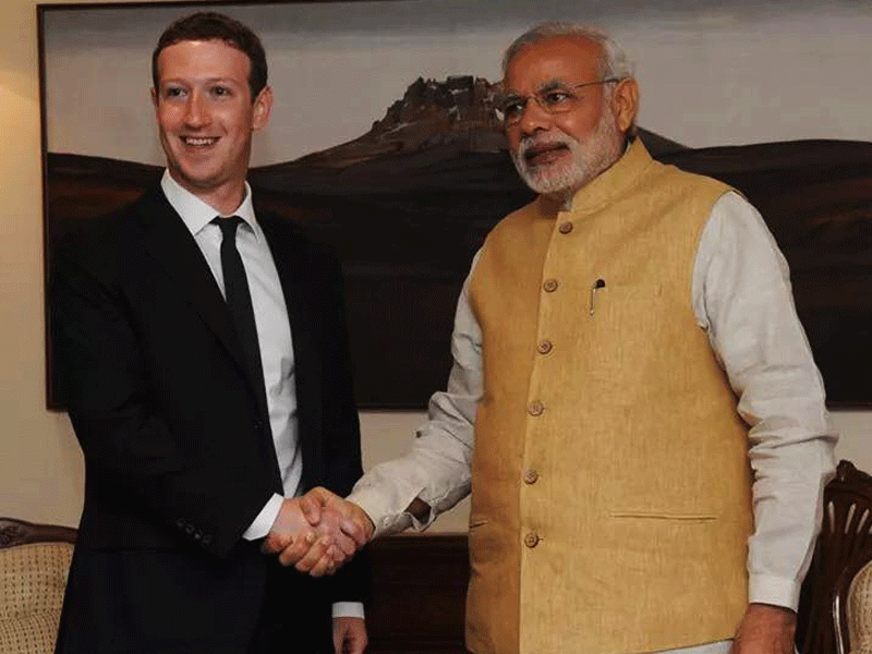 ZUCKERBERG MEETS MODI